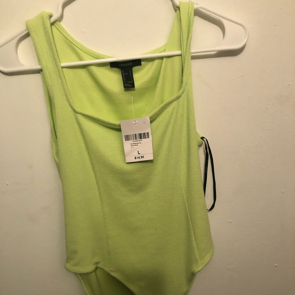 Lime green bodysuit